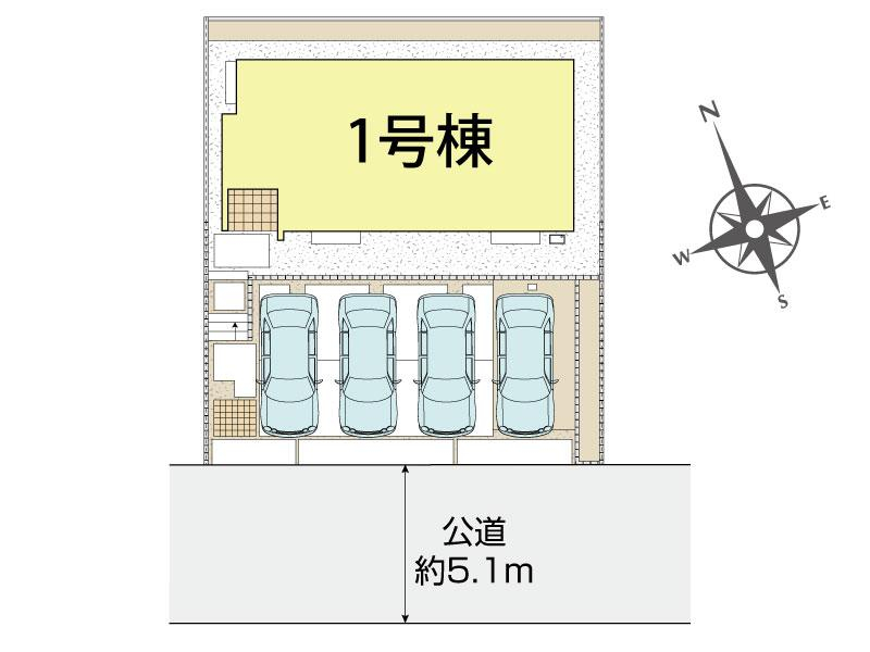 伊豆の国市中條1棟 区画図