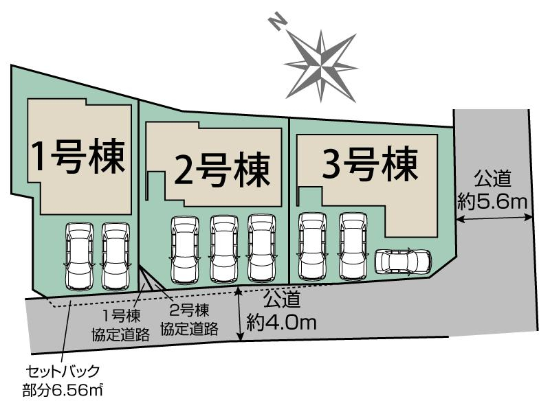 ブルーミングガーデン知多郡東浦町藤江三丁３棟の見取り図
