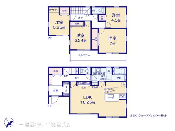 リーブルガーデン藤沢市長後の見取り図