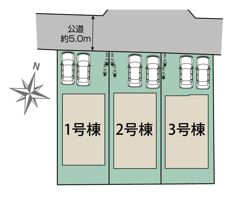 宇都宮市平松本町3棟 区画図