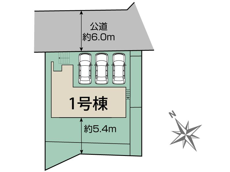 知多市南粕谷3丁目2期1棟 区画図