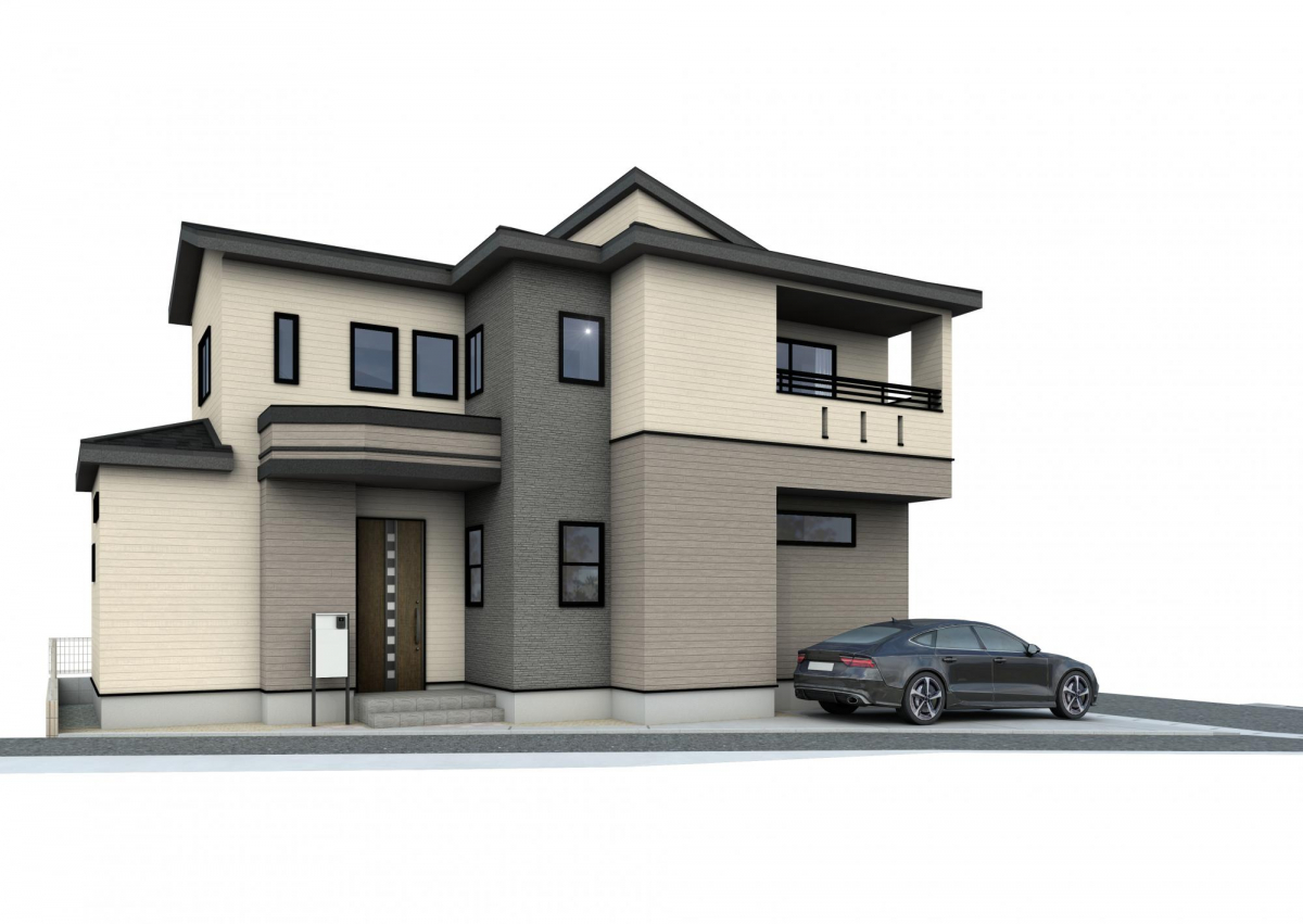 1号棟 外観パース 