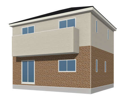 ■2号棟（※パースはイメージです。実際の色合いとは異なる場合がございます。）