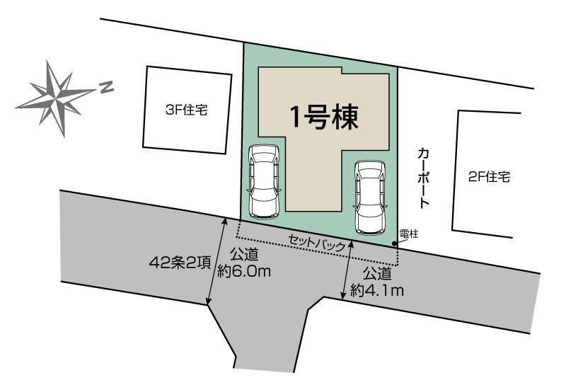 ブルーミングガーデン越谷市平方１棟の見取り図