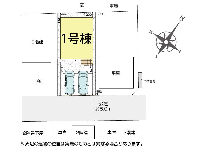 桶川市東2丁目2期1棟 区画図