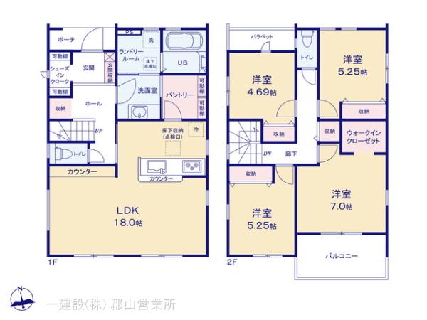 リーブルガーデン大槻前畑の見取り図