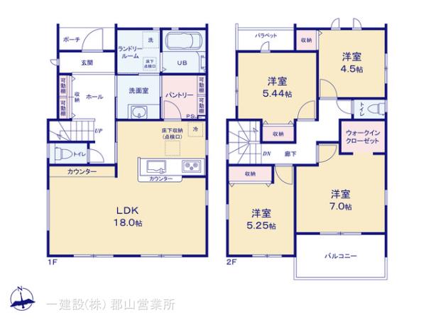 リーブルガーデン大槻前畑の見取り図
