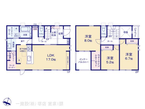 リーブルガーデン堺市南区御池台2丁の見取り図