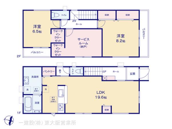 リーブルガーデン平野区瓜破５丁目の見取り図
