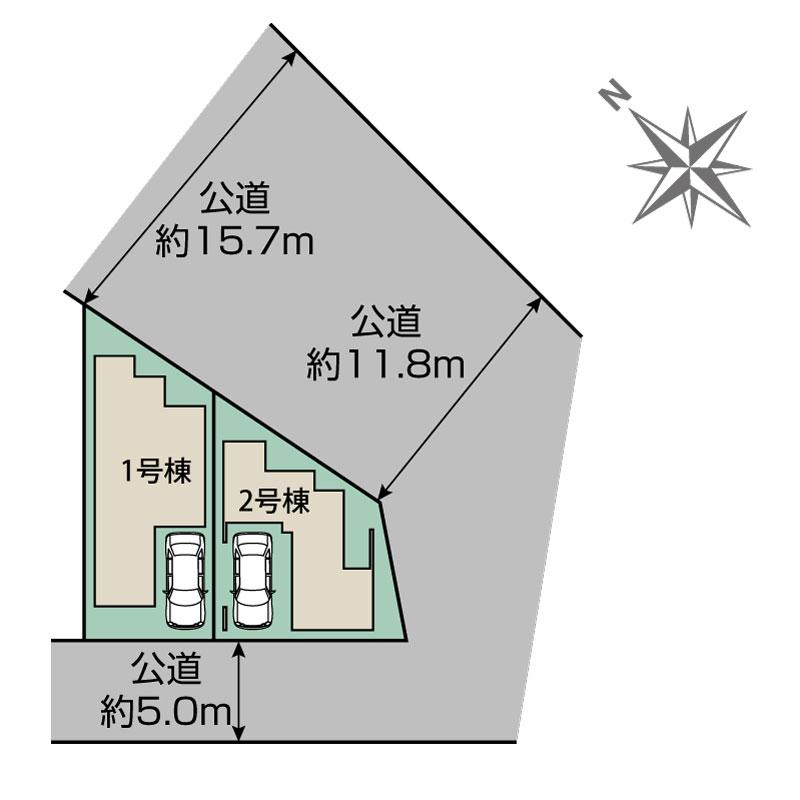 神戸市兵庫区菊水町4丁目2棟 区画図