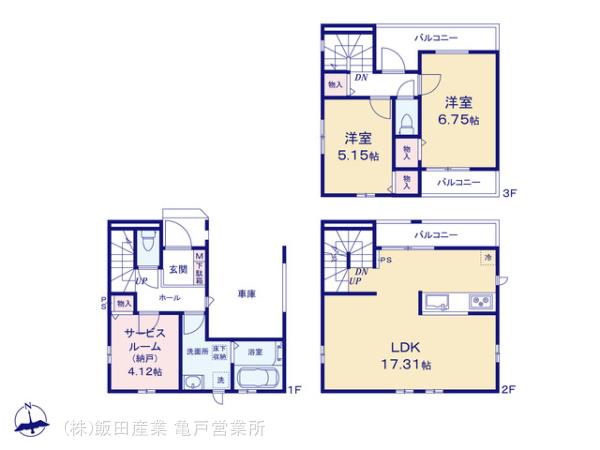 ハートフルタウン葛飾区鎌倉4丁目435番の見取り図