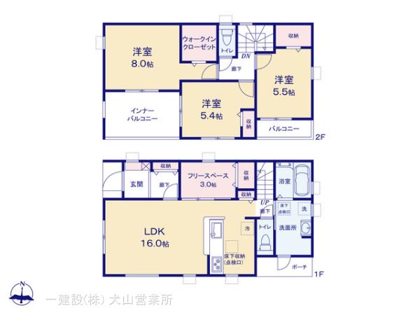 リーブルガーデン多治見市第１小田町の見取り図