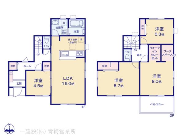 リーブルガーデン青梅柚木町第１１の見取り図