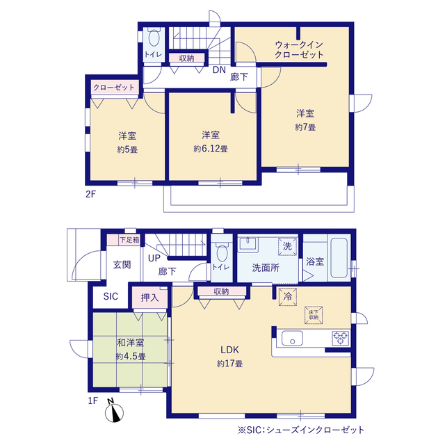 グラファーレ4342草加市青柳３０期２棟の見取り図