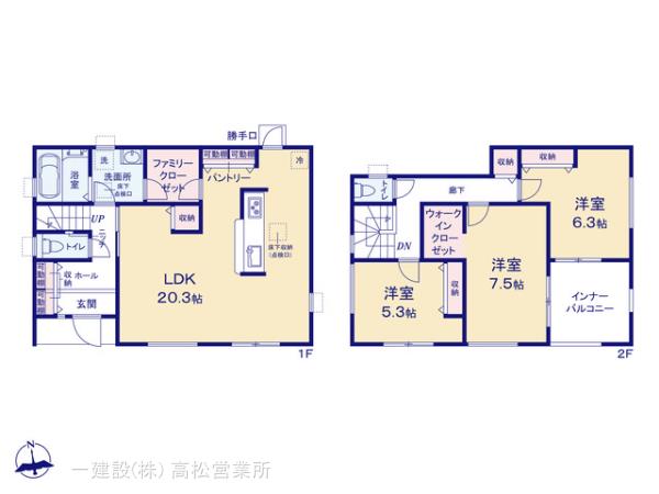 リーブルガーデン高松市木太町第十一の見取り図