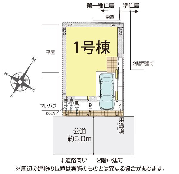 桶川市東2丁目3期1棟 区画図
