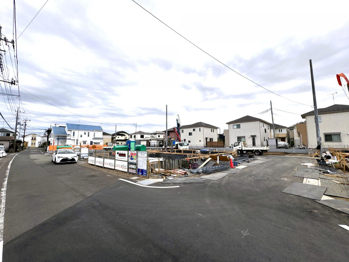 外観 敷地面積40坪〜！駐車スペース2〜3台あり！主寝室可変型プラン採用！！