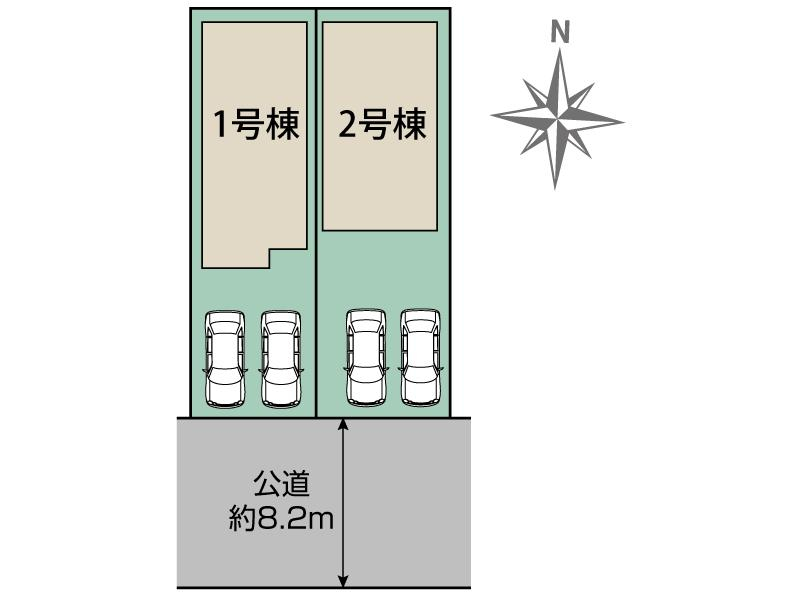 清須市上条2丁目2棟 区画図