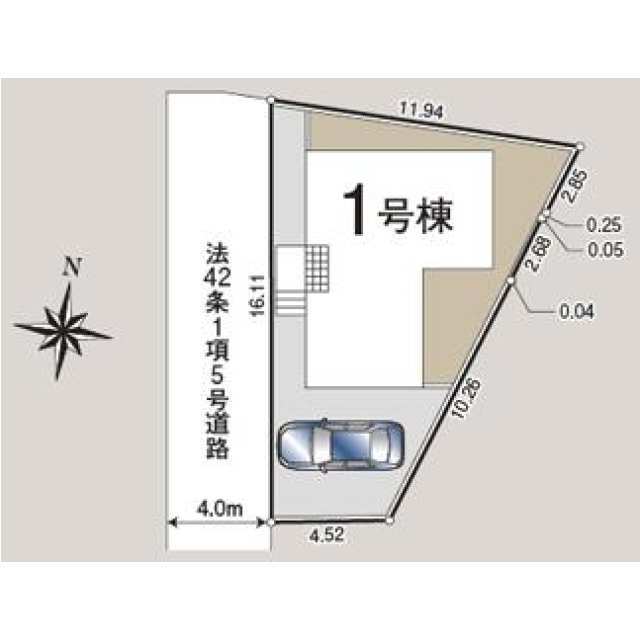 クレイドルガーデン川越市仙波町 第2の見取り図