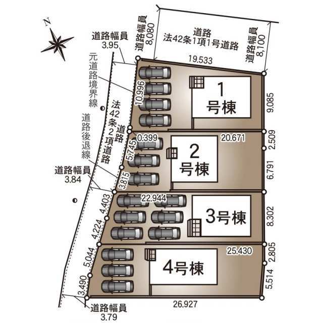 クレイドルガーデン磐田市東小島 第1の見取り図
