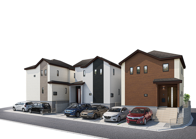 【施工例】浄水機能付き、収納たっぷりなシステムキッチン！幅広で料理もしやすい♪3口のガスコンロを設置し、お掃除が手軽にできるタイプの換気扇を設置しています♪キッチンの配置にもこだわりました♪