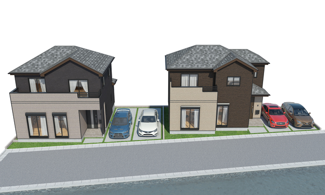 南道路で日当たり良好♪新規分譲、堂々2棟！
駐車スペースも広々並列2台☆駐車がしやすく、お車の運転に自信がない方も安心です！詳細はお気軽にお問い合わせください♪