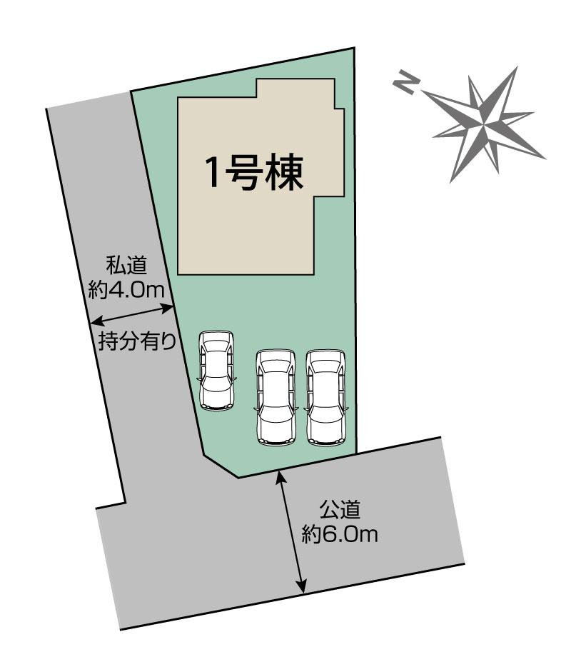 白岡市小久喜1棟 区画図