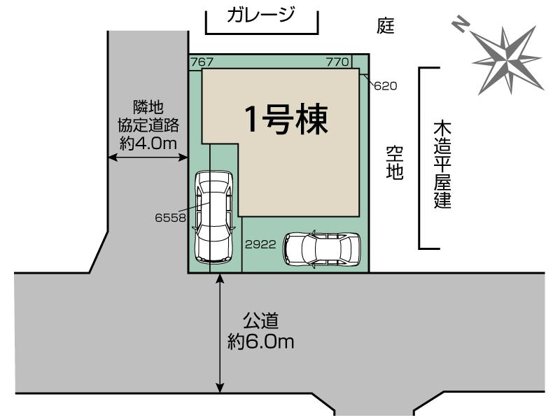 上尾市上平中央2丁目2期1棟 区画図