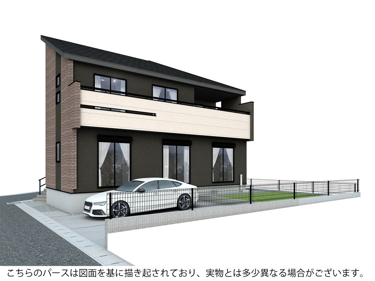 外観完成予想パース 