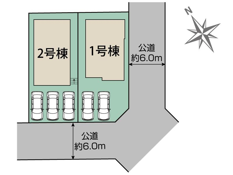 座間市立野台3丁目2棟 区画図
