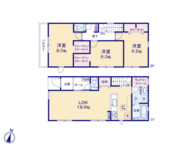 リナージュ千葉若葉区千城台東２丁目　第１期の見取り図