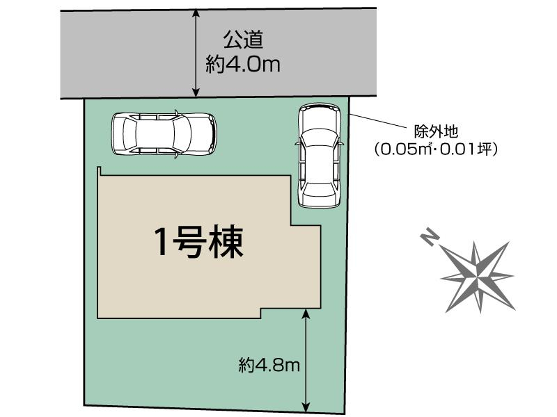 松戸市六高台5丁目1棟 区画図