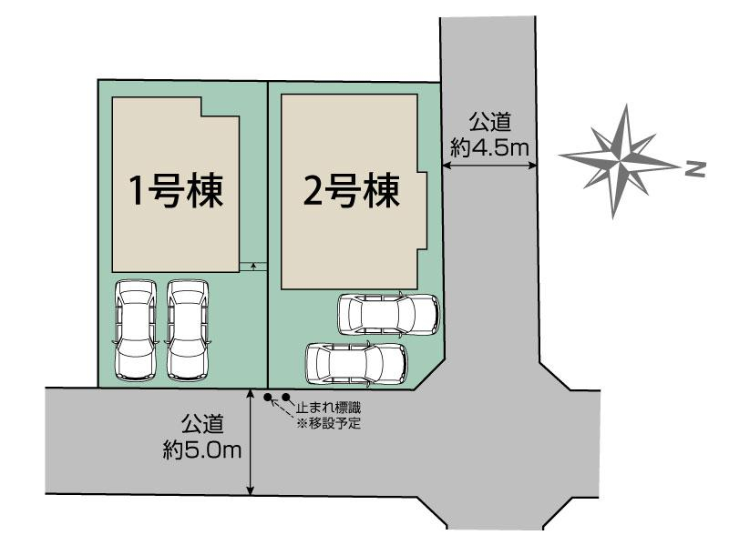 東久留米市南沢5丁目2棟 区画図