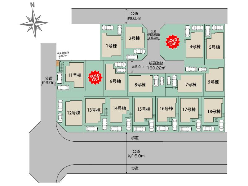 町田市成瀬台1丁目18棟 区画図