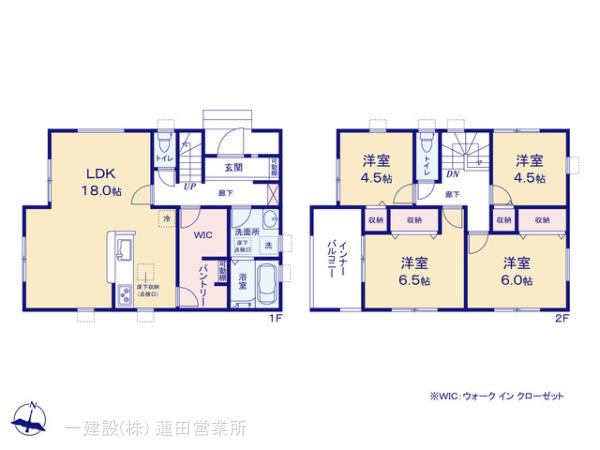 リーブルガーデン草加市清門の見取り図