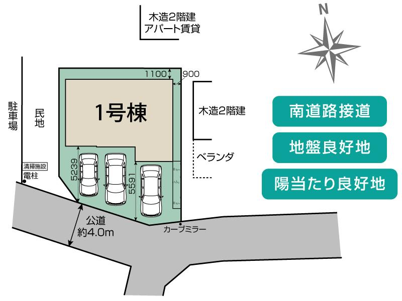 上尾市瓦葺11期1棟 区画図