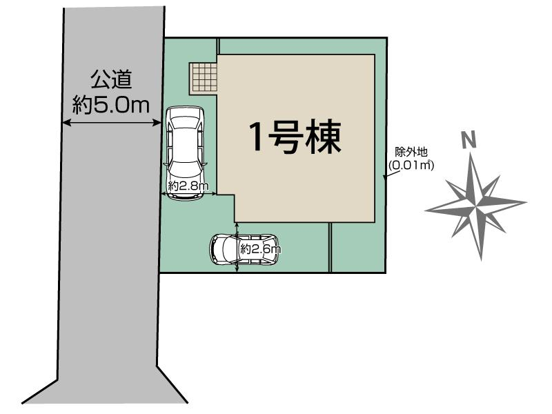 船橋市松が丘3丁目1棟 区画図