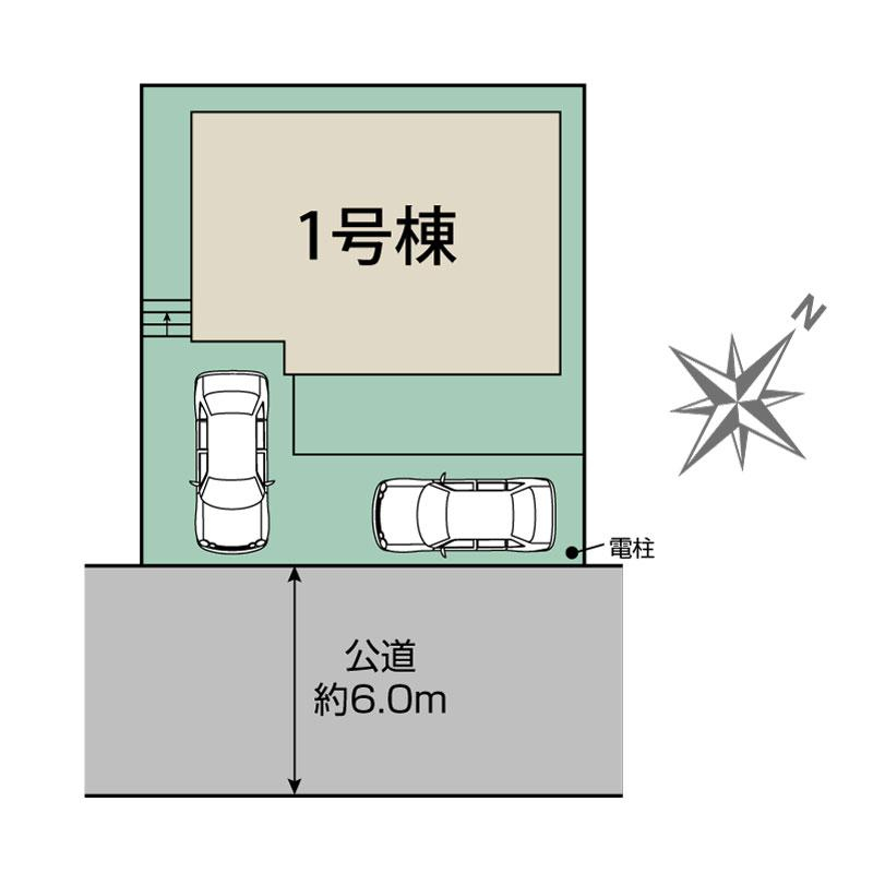 千葉市花見川区作新台2丁目1棟 区画図