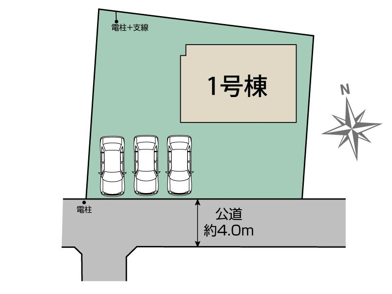 福島市北沢又下釜北1棟 区画図