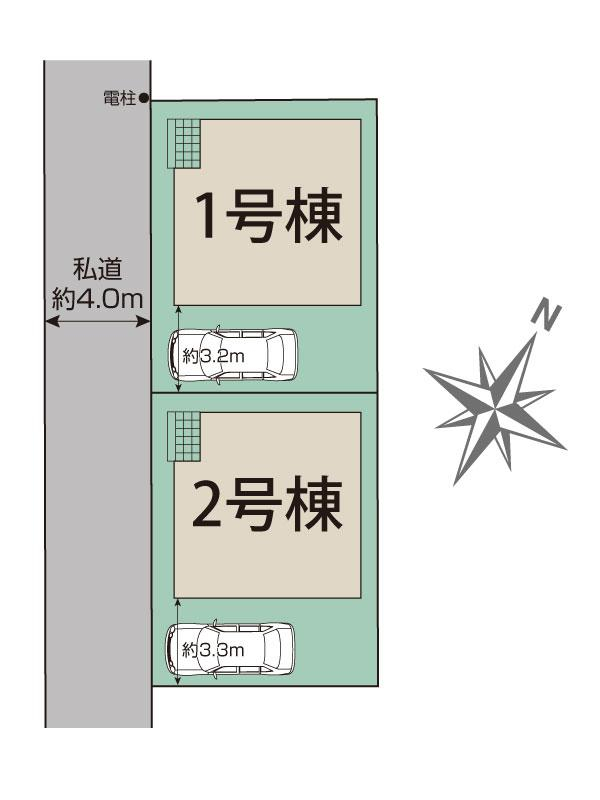 船橋市高野台1丁目2棟 区画図