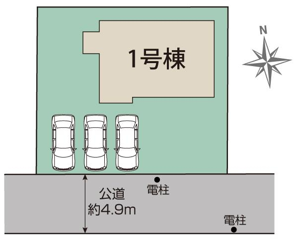 福島市笹谷桜水1棟 区画図