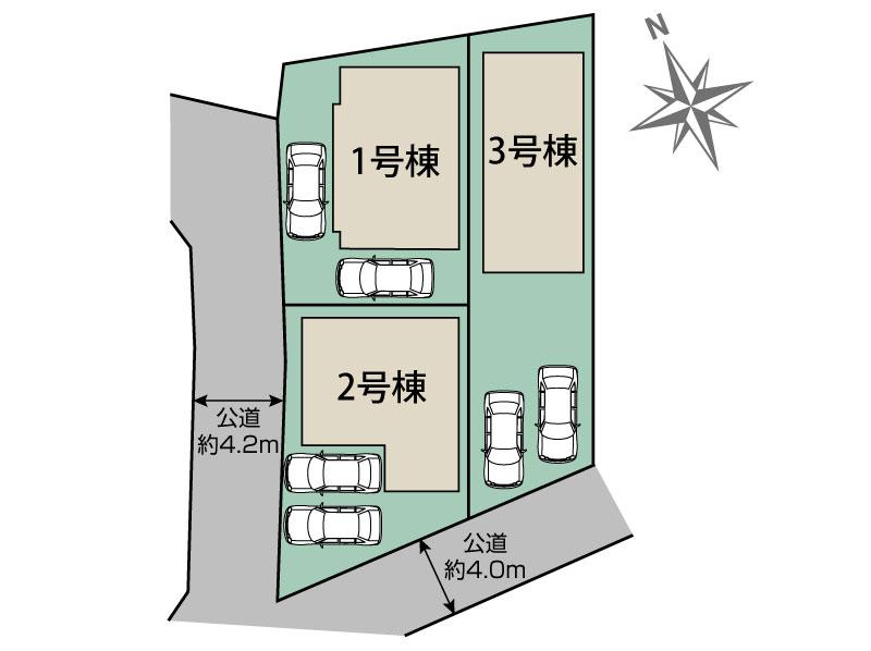千葉市稲毛区園生町2期3棟 区画図