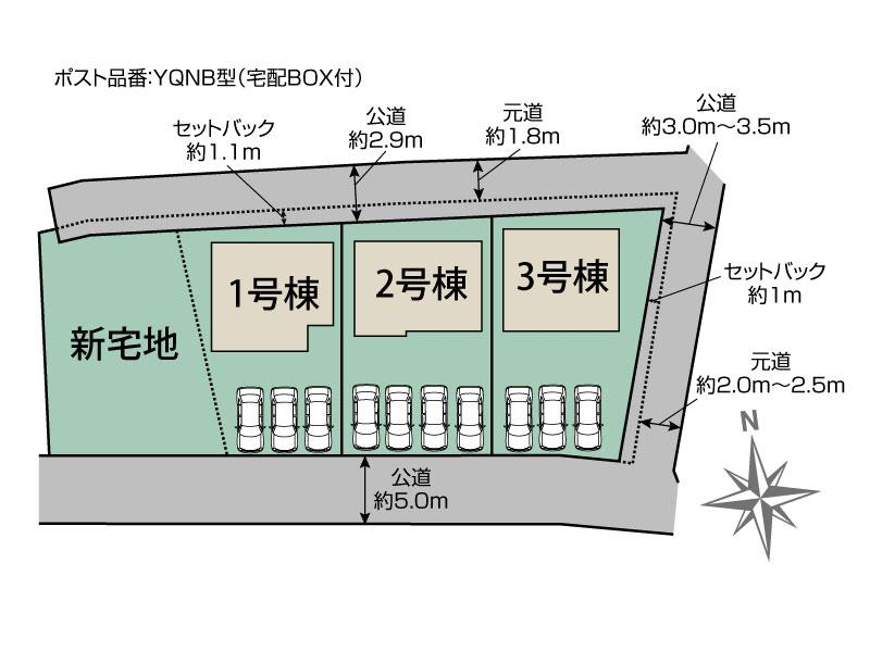 ブルーミングガーデン一宮市玉野３棟の見取り図