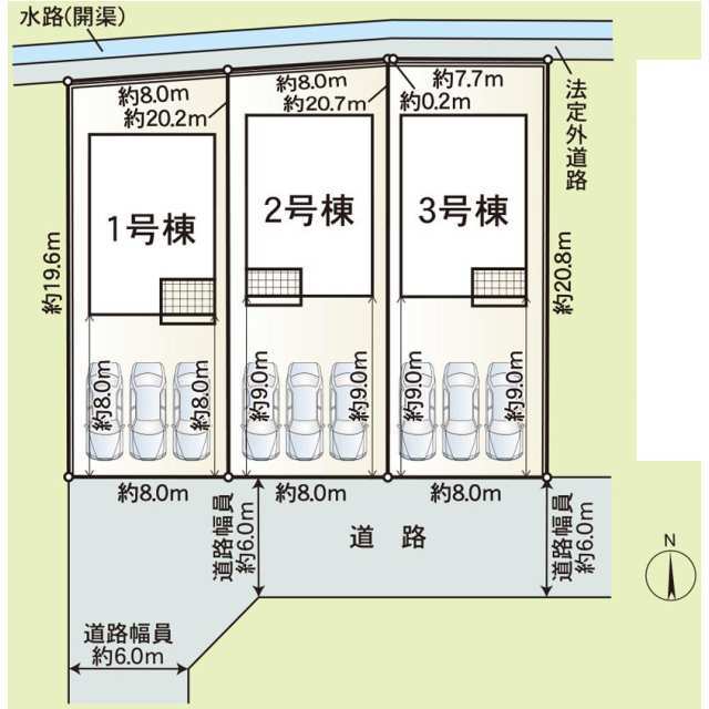 クレイドルガーデン越前市稲寄町 第9の見取り図