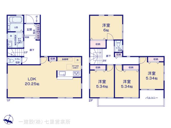 リーブルガーデン西区西新井の見取り図