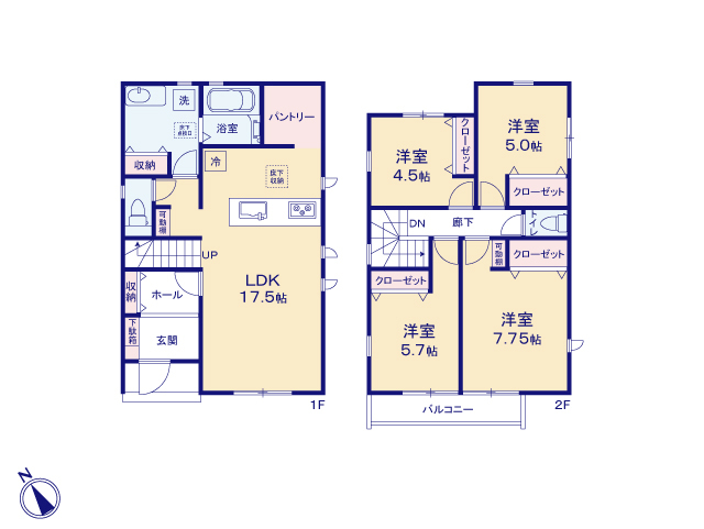 リナージュ四街道四街道３丁目　第２期の見取り図