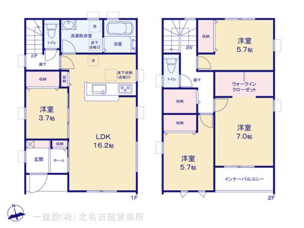 リーブルガーデン一宮市萩原町第三の見取り図