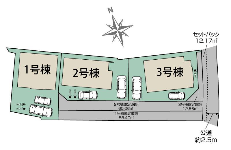明石市魚住町中尾3棟 区画図