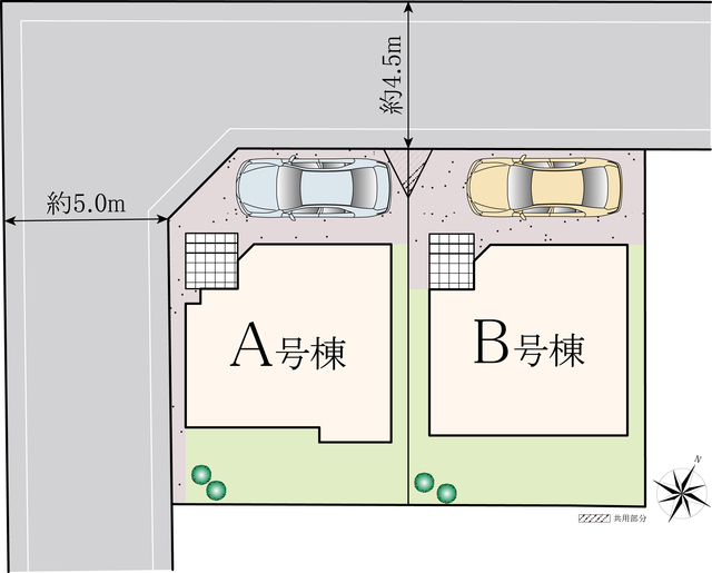 ハートフルタウン深大寺元町3丁目26番の見取り図