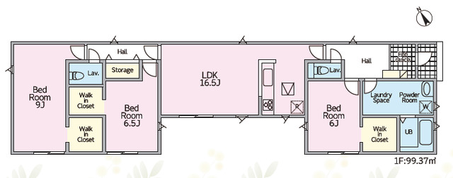 1号棟　間取り図